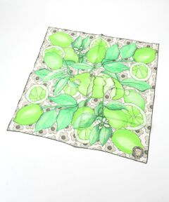 MOONBAT / ムーンバット マフラー・ショール・スヌード・ストール | ネックアイテム  シルクツイルスカーフ Citrus 68×68cm 日本製