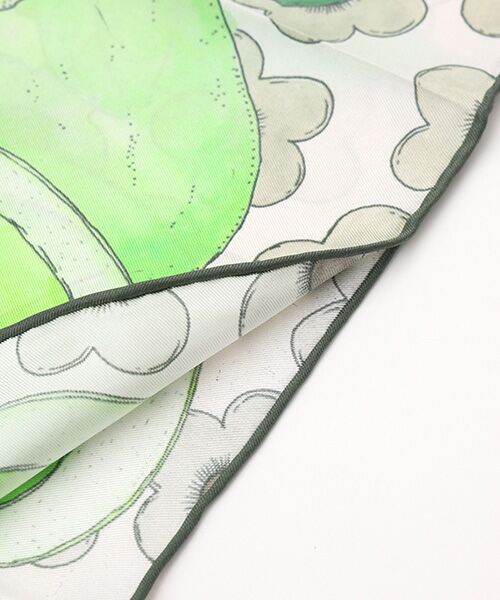 MOONBAT / ムーンバット マフラー・ショール・スヌード・ストール | ネックアイテム  シルクツイルスカーフ Citrus 68×68cm 日本製 | 詳細2