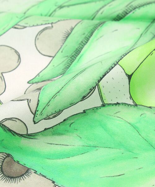 MOONBAT / ムーンバット マフラー・ショール・スヌード・ストール | ネックアイテム  シルクツイルスカーフ Citrus 68×68cm 日本製 | 詳細4