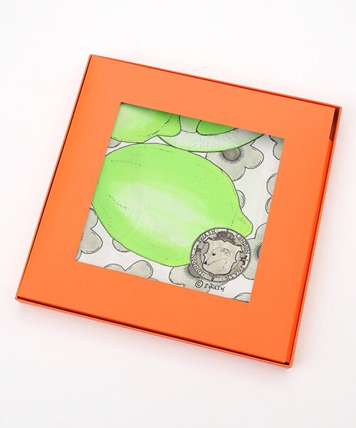 MOONBAT / ムーンバット マフラー・ショール・スヌード・ストール | ネックアイテム  シルクツイルスカーフ Citrus 68×68cm 日本製 | 詳細5