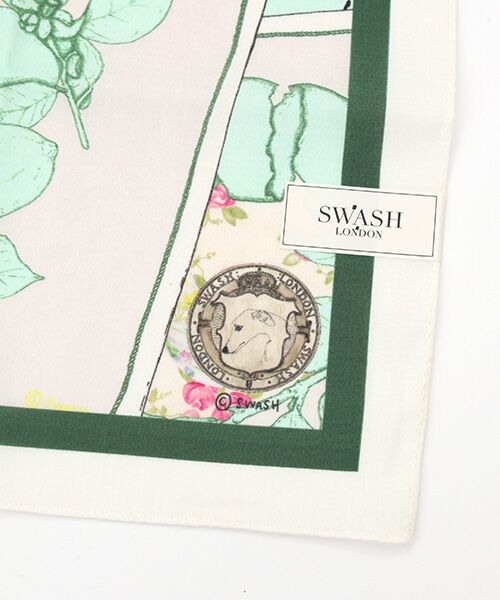 MOONBAT / ムーンバット マフラー・ショール・スヌード・ストール | ネックアイテム  ハンカチーフ Picture Postcard 52×52cm 日本製 | 詳細3