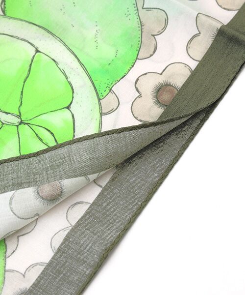 MOONBAT / ムーンバット マフラー・ショール・スヌード・ストール | ネックアイテム  ハンカチーフ Citrus 52×52cm 日本製 | 詳細2