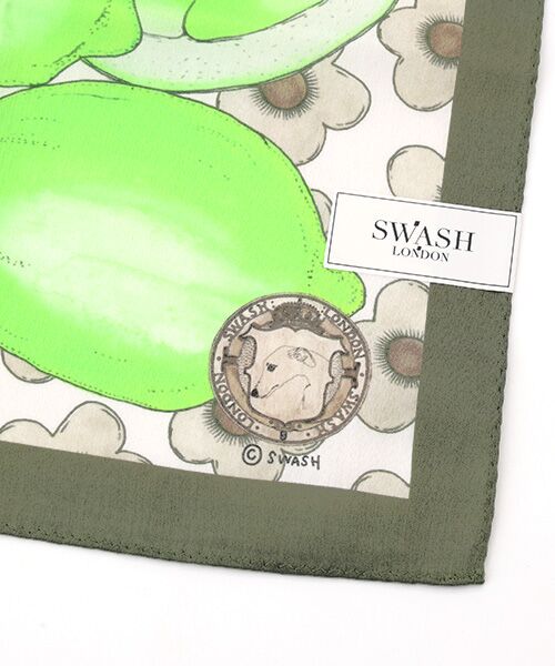 MOONBAT / ムーンバット マフラー・ショール・スヌード・ストール | ネックアイテム  ハンカチーフ Citrus 52×52cm 日本製 | 詳細3