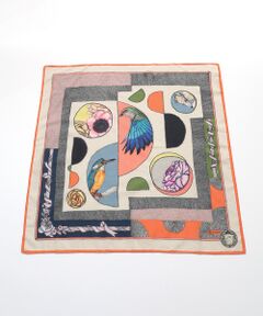 MOONBAT / ムーンバット マフラー・ショール・スヌード・ストール | ネックアイテム  コットンスカーフ Abstract Amusement 66×66cm インド製