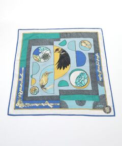 MOONBAT / ムーンバット マフラー・ショール・スヌード・ストール | ネックアイテム  コットンスカーフ Abstract Amusement 66×66cm インド製