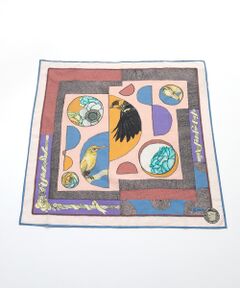 MOONBAT / ムーンバット マフラー・ショール・スヌード・ストール | ネックアイテム  コットンスカーフ Abstract Amusement 66×66cm インド製