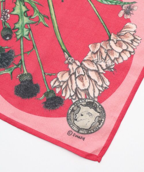 MOONBAT / ムーンバット マフラー・ショール・スヌード・ストール | ネックアイテム  コットンスカーフ Flora Hue 66×66cm インド製 | 詳細1