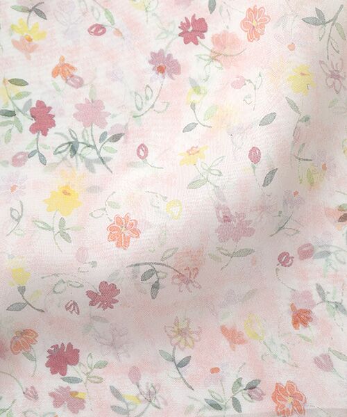 MOONBAT / ムーンバット マフラー・ショール・スヌード・ストール | ネックアイテム  シルクシフォン フローラル ロングスカーフ 35×150cm | 詳細3