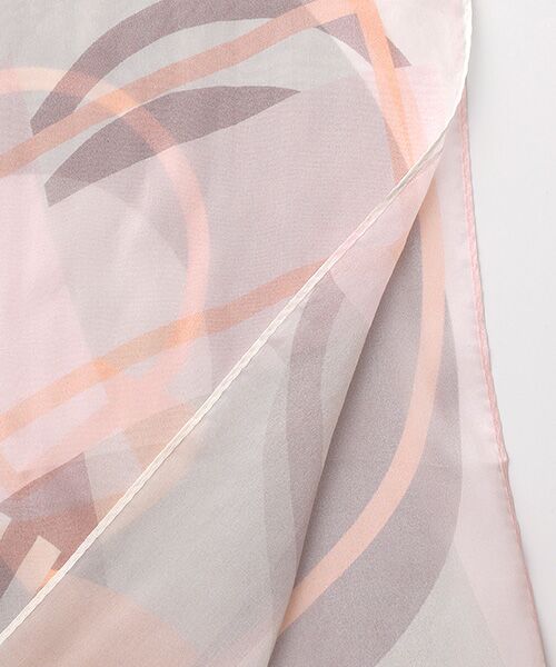 MOONBAT / ムーンバット マフラー・ショール・スヌード・ストール | ネックアイテム  シルクシフォン ビッグロゴ ロングスカーフ 35×150cm | 詳細2