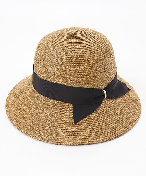 帽子 ペーパーブレード リボン巻きダウンハット （ハット