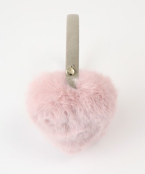 MOONBAT / ムーンバット ネックウォーマー・イヤーマフ | 帽子  ハート型フェイクファー イヤーマフラー | 詳細1