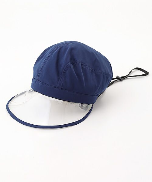 MOONBAT / ムーンバット ハンチング・キャスケット・ベレー帽 | 帽子  風で飛びにくいバイザークリップ付き 撥水キャスケット（ネイビーブルー）