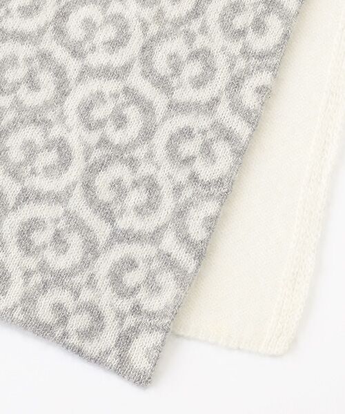 MOONBAT / ムーンバット マフラー・ショール・スヌード・ストール | カシミヤ100％ ジャガードプチマフラー リバーシブル | 詳細2