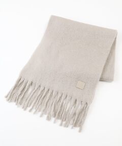 MOONBAT / ムーンバット マフラー・ショール・スヌード・ストール | 【WEB限定】ウール混シャギー無地マフラー/幅40cm