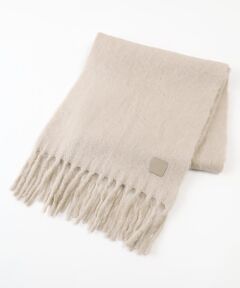 MOONBAT / ムーンバット マフラー・ショール・スヌード・ストール | 【WEB限定】ウール混シャギー無地マフラー/幅40cm