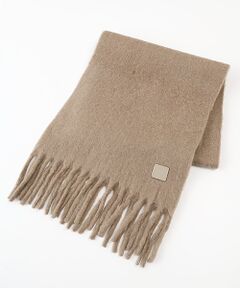 MOONBAT / ムーンバット マフラー・ショール・スヌード・ストール | 【WEB限定】ウール混シャギー無地マフラー/幅40cm