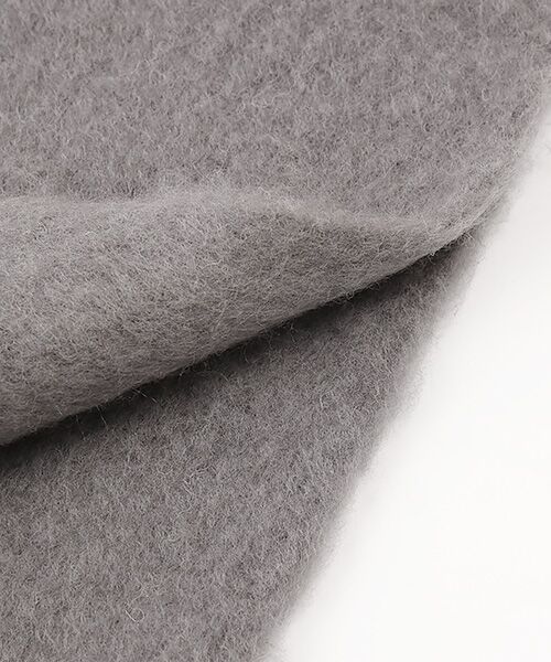 MOONBAT / ムーンバット マフラー・ショール・スヌード・ストール | 【WEB限定】ウール混シャギー無地マフラー/幅40cm | 詳細2