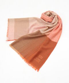 MOONBAT / ムーンバット マフラー・ショール・スヌード・ストール | カシミヤ100％ オンブレー チェック ストール 