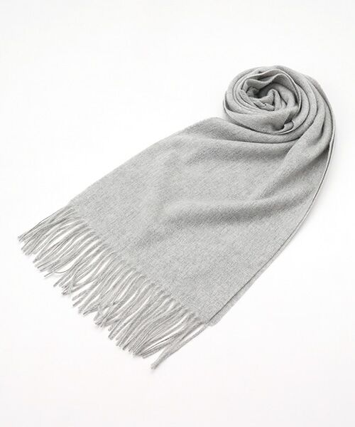 MOONBAT / ムーンバット マフラー・ショール・スヌード・ストール | カシミヤ100％ 無地マフラー　190cm×30cm | 詳細3