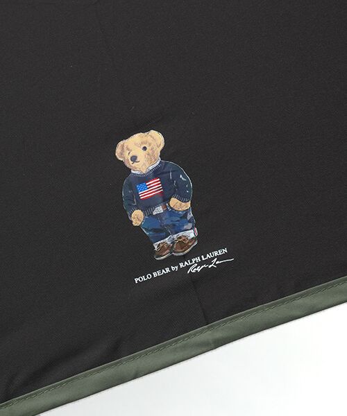 MOONBAT / ムーンバット 傘 | 雨傘 折りたたみ傘 ポロ ラルフ ローレン（POLO RALPH LAUREN）紳士 ベア ロゴプリント | 詳細1