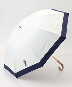 【WEB限定/遮光率100%/遮熱/UV】POLO RALPH LAUREN（ポロ ラルフローレン）晴雨兼用日傘 ポロベア バイカラー 折りたたみ傘 楽折