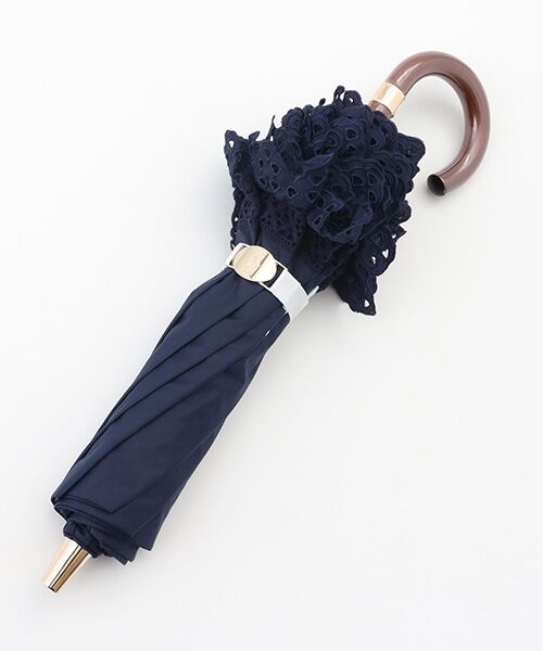 MOONBAT / ムーンバット 傘 | 【遮光/晴雨兼用日傘】POLO RALPH LAUREN(ポロ ラルフローレン) エンブフリル 長傘 遮熱 UV | 詳細2