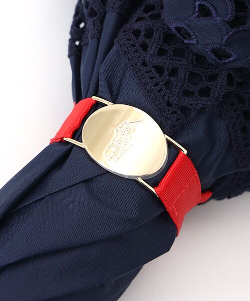 MOONBAT / ムーンバット 傘 | 【遮光/晴雨兼用日傘】POLO RALPH LAUREN(ポロ ラルフローレン) エンブフリル 長傘 遮熱 UV | 詳細5