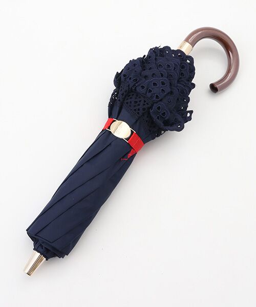 MOONBAT / ムーンバット 傘 | 【遮光/晴雨兼用日傘】POLO RALPH LAUREN(ポロ ラルフローレン) エンブフリル 長傘 遮熱 UV | 詳細8