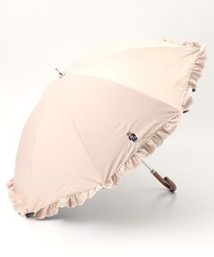 MOONBAT / ムーンバット 傘 | 【WEB限定/遮光率100%/遮熱/UV】POLO RALPH LAUREN（ポロ ラルフローレン）晴雨兼用日傘 ワンポイント ポロベア刺繍 フリル 長傘