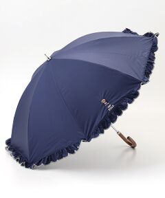 MOONBAT / ムーンバット 傘 | 【WEB限定/遮光率100%/遮熱/UV】POLO RALPH LAUREN（ポロ ラルフローレン）晴雨兼用日傘 ワンポイント ポロベア刺繍 フリル 長傘