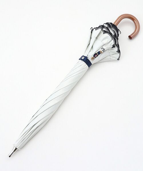 MOONBAT / ムーンバット 傘 | 【WEB限定/遮光率100%/遮熱/UV】POLO RALPH LAUREN（ポロ ラルフローレン）晴雨兼用日傘 ワンポイント ポロベア刺繍 フリル 長傘 | 詳細2