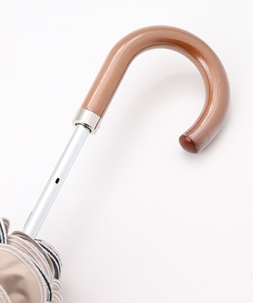 MOONBAT / ムーンバット 傘 | 【WEB限定/遮光率100%/遮熱/UV】POLO RALPH LAUREN（ポロ ラルフローレン）晴雨兼用日傘 ワンポイント ポロベア刺繍 フリル 長傘 | 詳細6