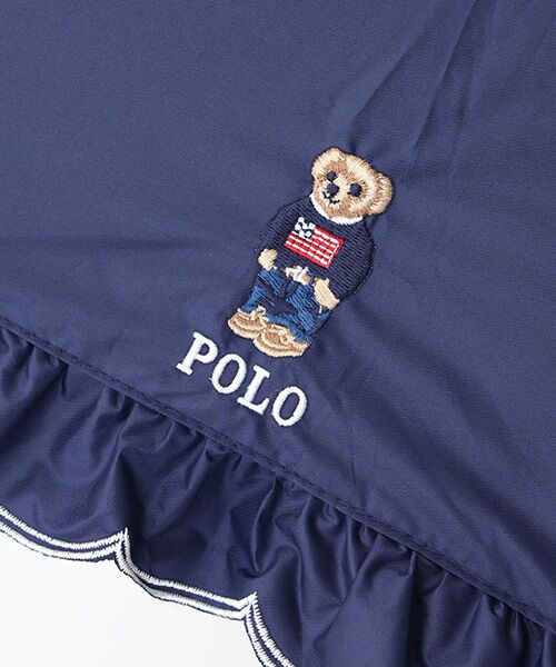 MOONBAT / ムーンバット 傘 | 【WEB限定/遮光率100%/遮熱/UV】POLO RALPH LAUREN（ポロ ラルフローレン）晴雨兼用日傘 ワンポイント ポロベア刺繍 フリル 長傘 | 詳細11