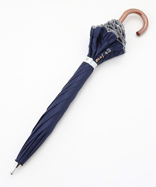 MOONBAT / ムーンバット 傘 | 【WEB限定/遮光率100%/遮熱/UV】POLO RALPH LAUREN（ポロ ラルフローレン）晴雨兼用日傘 ワンポイント ポロベア刺繍 フリル 長傘 | 詳細12