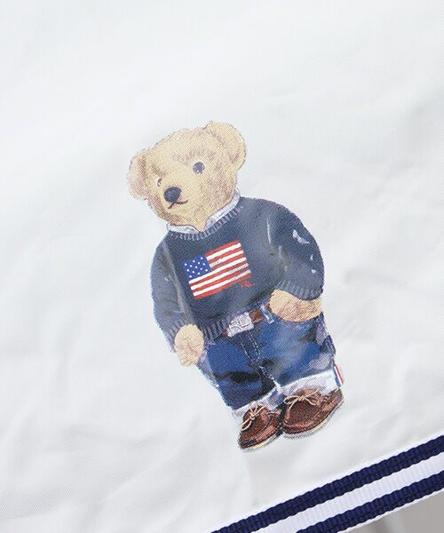 MOONBAT / ムーンバット 傘 | 【WEB限定/遮光率100%/遮熱/UV】POLO RALPH LAUREN（ポロ ラルフローレン）晴雨兼用日傘 ワンポイント ポロベア 折りたたみ傘 ポーチタイプ | 詳細1