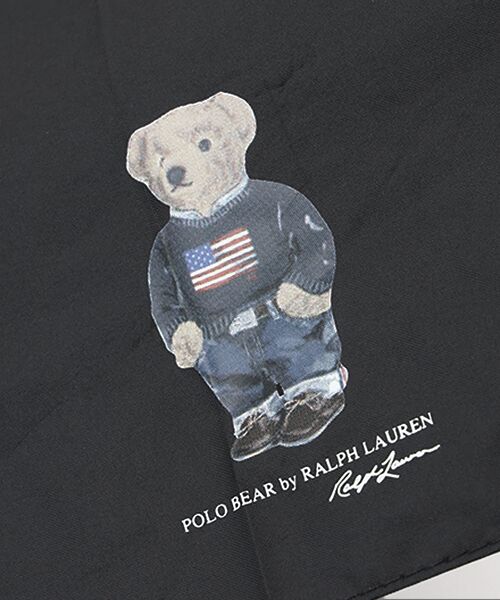 MOONBAT / ムーンバット 傘 | 【WEB限定/遮光率100%/遮熱/UV/耐風】POLO RALPH LAUREN（ポロ ラルフローレン）晴雨兼用日傘 ポロベア 無地 折りたたみ傘 | 詳細2