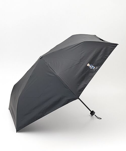 MOONBAT / ムーンバット 傘 | 【WEB限定/遮光率100%/遮熱/UV/耐風】POLO RALPH LAUREN（ポロ ラルフローレン）晴雨兼用日傘 ポロベア 無地 折りたたみ傘（ブラック）