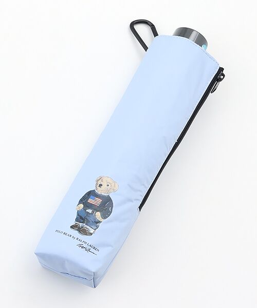MOONBAT / ムーンバット 傘 | 【WEB限定/遮光率100%/遮熱/UV/耐風】POLO RALPH LAUREN（ポロ ラルフローレン）晴雨兼用日傘 ポロベア 無地 折りたたみ傘 | 詳細10