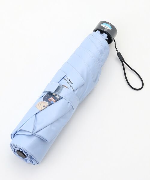 MOONBAT / ムーンバット 傘 | 【WEB限定/遮光率100%/遮熱/UV/耐風】POLO RALPH LAUREN（ポロ ラルフローレン）晴雨兼用日傘 ポロベア 無地 折りたたみ傘 | 詳細11