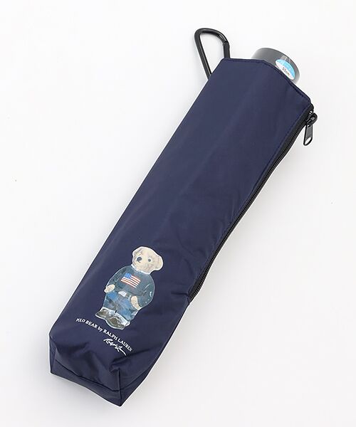 MOONBAT / ムーンバット 傘 | 【WEB限定/遮光率100%/遮熱/UV/耐風】POLO RALPH LAUREN（ポロ ラルフローレン）晴雨兼用日傘 ポロベア 無地 折りたたみ傘 | 詳細14