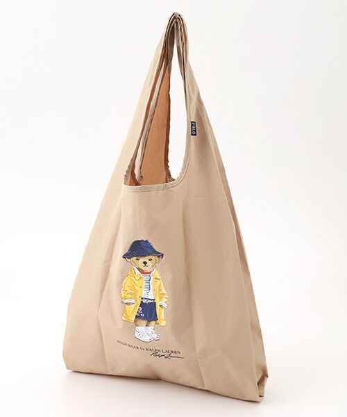 MOONBAT / ムーンバット 傘 |  SEASON BEAR ポロベア ポケッタブル レインバッグ 無地（ベージュ）