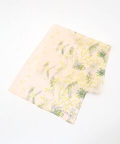 MOONBAT / ムーンバット バンダナ・スカーフ | 【シルク100%】ミモザ シルクシフォンプリントスカーフ 150cm×35cm