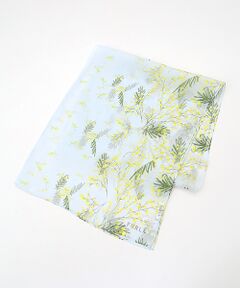 MOONBAT / ムーンバット バンダナ・スカーフ | 【シルク100%】ミモザ シルクシフォンプリントスカーフ 150cm×35cm