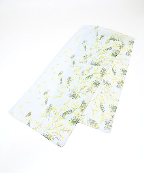 MOONBAT / ムーンバット バンダナ・スカーフ | 【シルク100%】ミモザ シルクシフォンプリントスカーフ 150cm×35cm | 詳細1