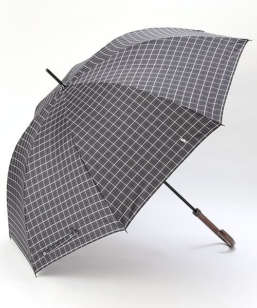 MOONBAT / ムーンバット 傘 | 【雨傘】ロゴ刺繍 メンズ 大きめ 65cm（チャコールグレー）