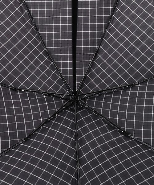 MOONBAT / ムーンバット 傘 | 【折りたたみ雨傘】ロゴ刺繍 メンズ チェック柄 折り畳み傘 60cm | 詳細2