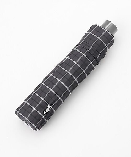 MOONBAT / ムーンバット 傘 | 【折りたたみ雨傘】ロゴ刺繍 メンズ チェック柄 折り畳み傘 60cm | 詳細3