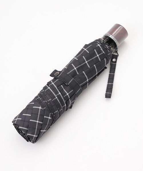 MOONBAT / ムーンバット 傘 | 【折りたたみ雨傘】ロゴ刺繍 メンズ チェック柄 折り畳み傘 60cm | 詳細4