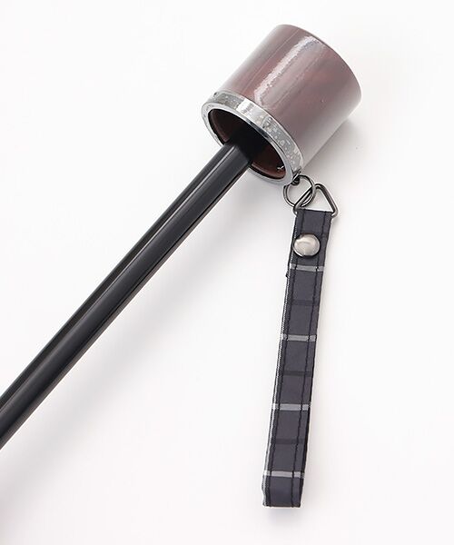 MOONBAT / ムーンバット 傘 | 【折りたたみ雨傘】ロゴ刺繍 メンズ チェック柄 折り畳み傘 60cm | 詳細5