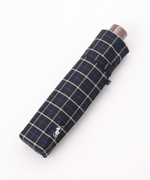MOONBAT / ムーンバット 傘 | 【折りたたみ雨傘】ロゴ刺繍 メンズ チェック柄 折り畳み傘 60cm | 詳細8